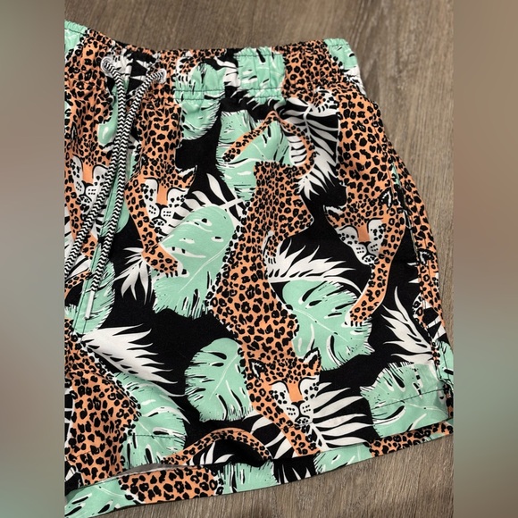 Boardies Mens Shortie Swim Trunks Size Large Purrfect Paradise Print - Picture 2 of 7